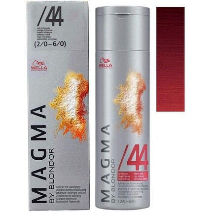 Magma By Blondor Пигментированная осветляющая краска для волос, № 44, насыщенный красный, 120 мл, Wella
Magma By Blondor Пигментированная осветляющая краска для волос, № 44, насыщенный красный, 120 мл, Wella