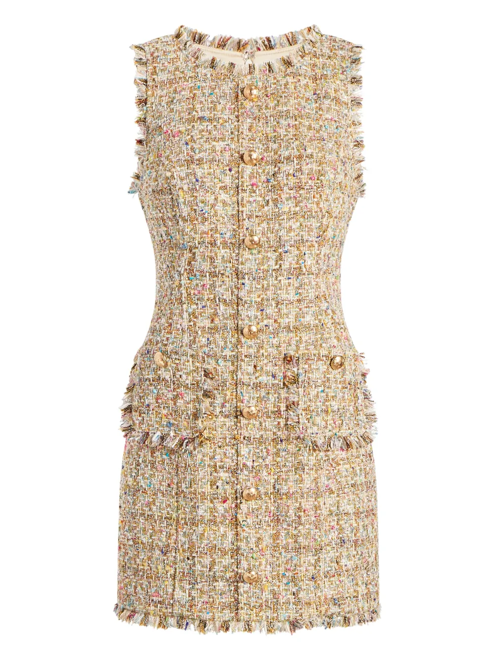 Мини-платье из твида с бахромой Cinq A Sept, нейтральный
Мини-платье из твида с бахромой Cinq A Sept, нейтральный
