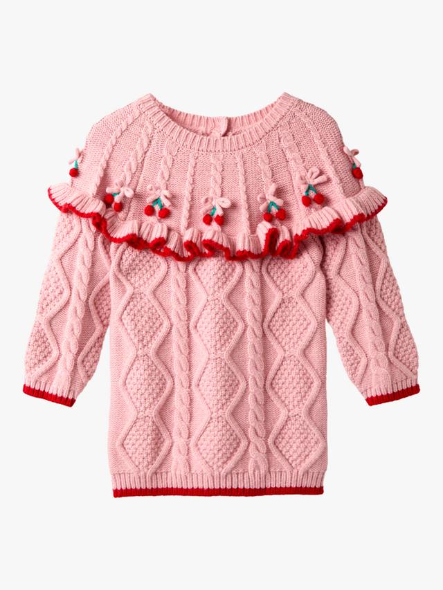 Детское платье с вязкой в горошек вишневого цвета JoJo Maman Bébé, Pink
Детское платье с вязкой в горошек вишневого цвета JoJo Maman Bébé, Pink