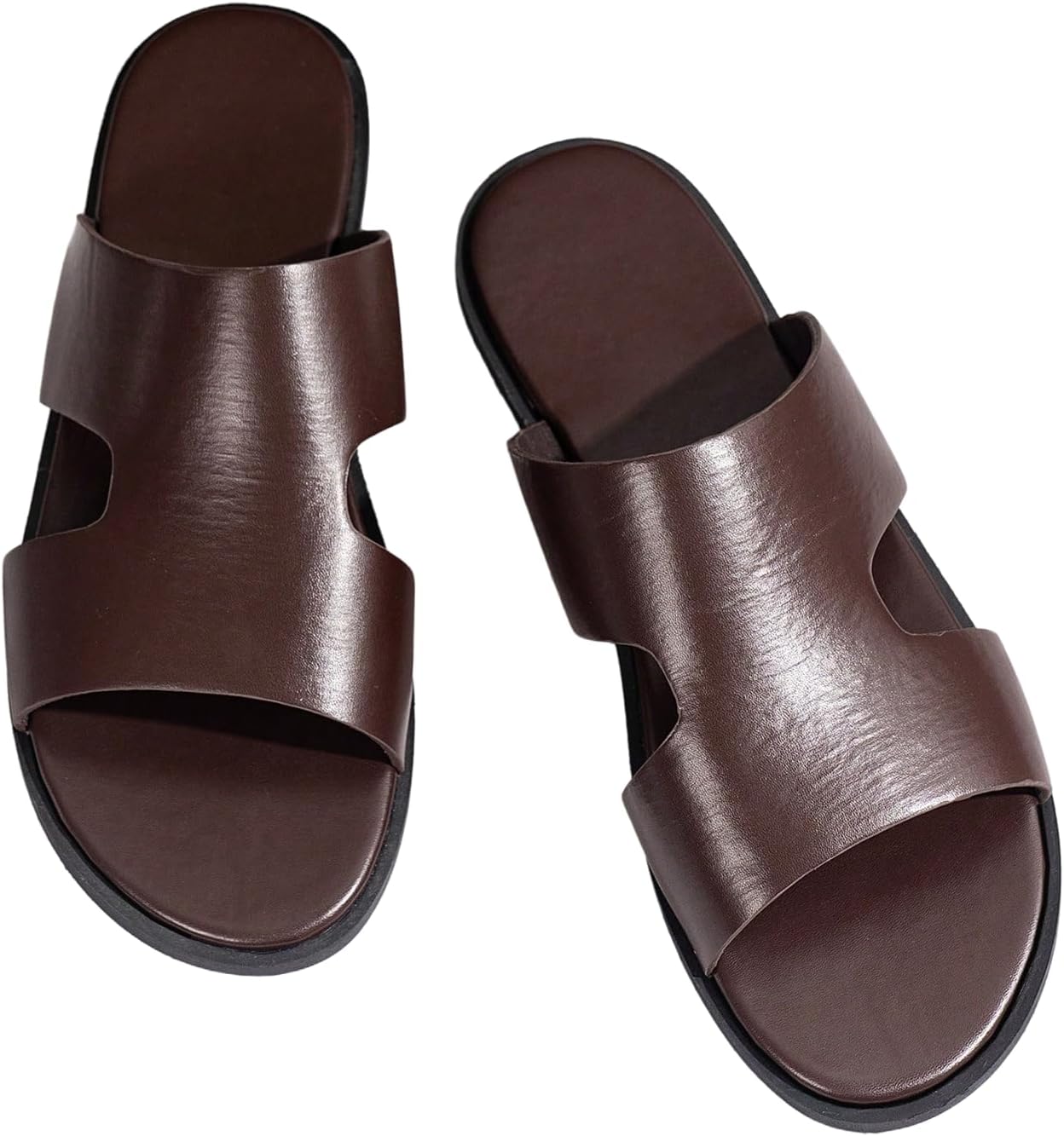 Мужские кожаные тапочки GORGLITTER 2025, сандалии с перекрестными ремешками для дома, коричневый
Мужские кожаные тапочки GORGLITTER 2025, сандалии с перекрестными ремешками для дома, коричневый