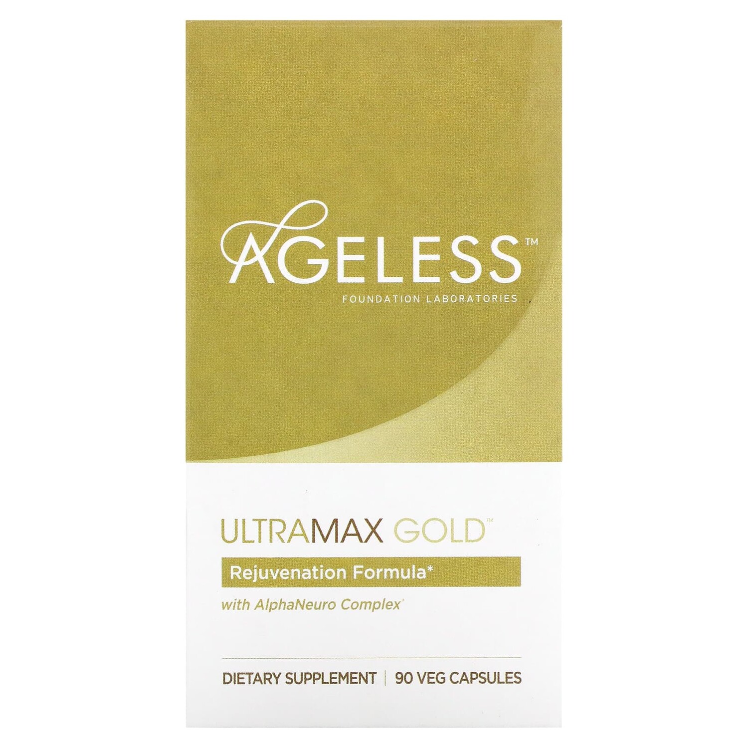 Ageless Foundation Laboratories UltraMax Gold with AlphaNeuro Complex 90 Veg Capsules
Ageless Foundation Laboratories UltraMax Gold with AlphaNeuro Complex 90 Veg Capsules