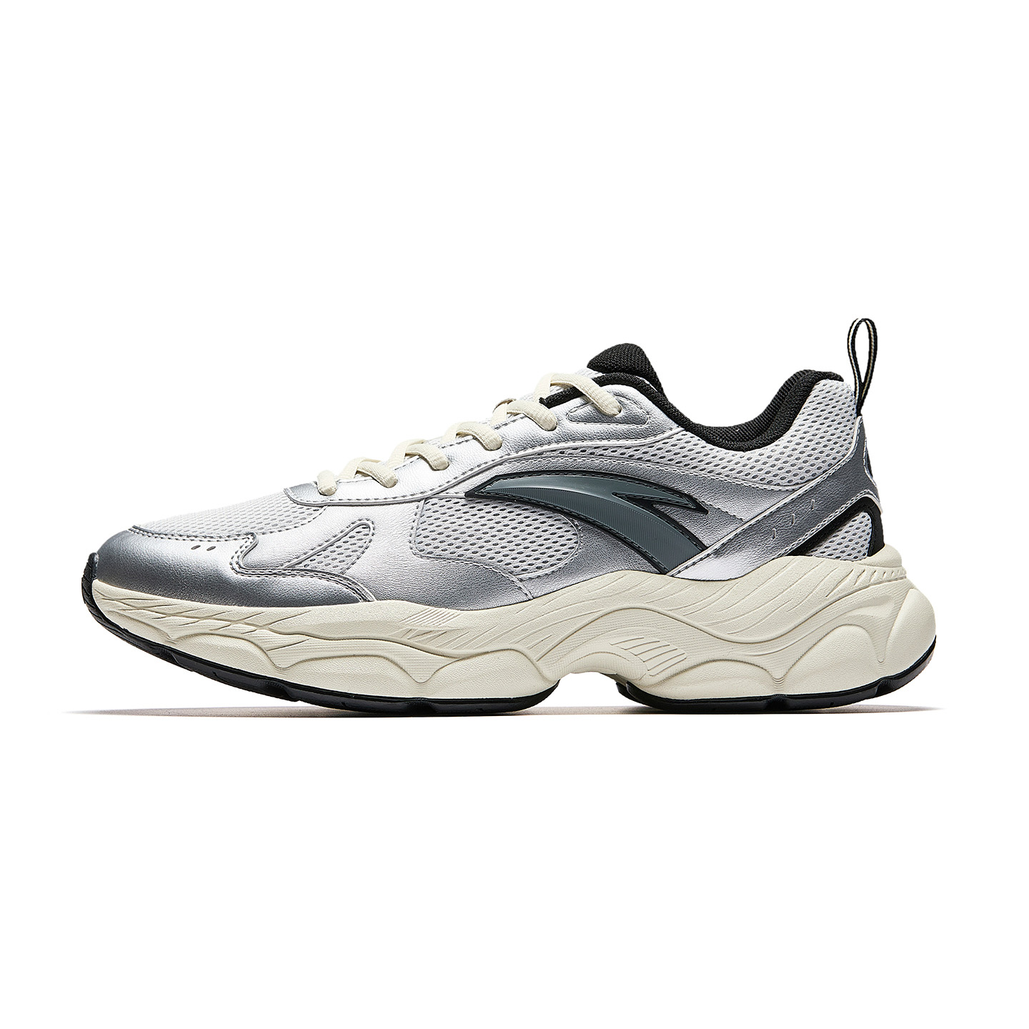 ANTA Износостойкие и легкие низкие повседневные туфли мужские серебристо-черно-серого цвета
ANTA Износостойкие и легкие низкие повседневные туфли мужские серебристо-черно-серого цвета