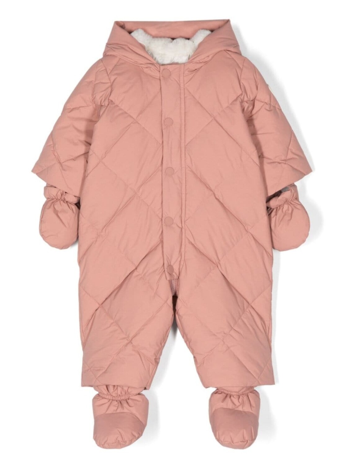 Bonpoint стеганый комбинезон с подкладкой, розовый
Bonpoint стеганый комбинезон с подкладкой, розовый