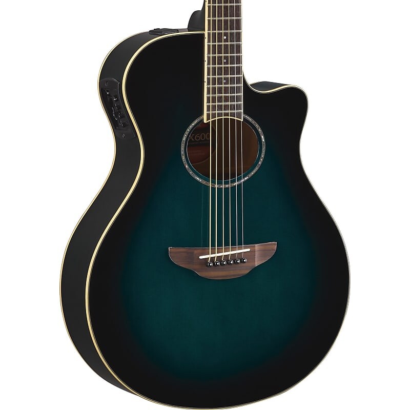 Акустическая гитара Yamaha APX-600 Acoustic-Electric Guitar, Oriental Blue Burst 
Акустическая гитара Yamaha APX-600 Acoustic-Electric Guitar, Oriental Blue Burst