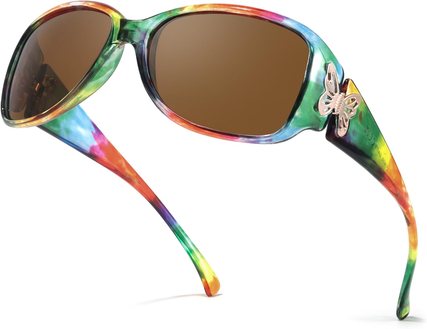 TJUTR Модные поляризованные солнцезащитные очки для женщин, дизайнерские солнцезащитные очки Jackie-O с обтекаемой формой и защитой от УФ-излучения UV400 TS022, B4 Rainboe Floral/Brown
TJUTR Модные поляризованные солнцезащитные очки для женщин, дизайнерские солнцезащитные очки Jackie-O с обтекаемой формой и защитой от УФ-излучения UV400 TS022, B4 Rainboe Floral/Brown