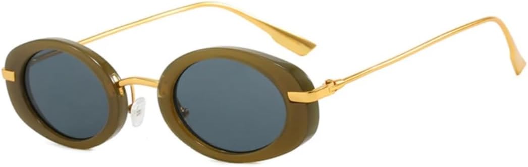 Солнцезащитные очки с защитой UV400 | Овальная металлическая оправа, цветные линзы | Для женщин и мужчин, для занятий спортом на открытом воздухе и вождения DSVIGF, Green Gray
Солнцезащитные очки с защитой UV400 | Овальная металлическая оправа, цветные линзы | Для женщин и мужчин, для занятий спортом на открытом воздухе и вождения DSVIGF, Green Gray