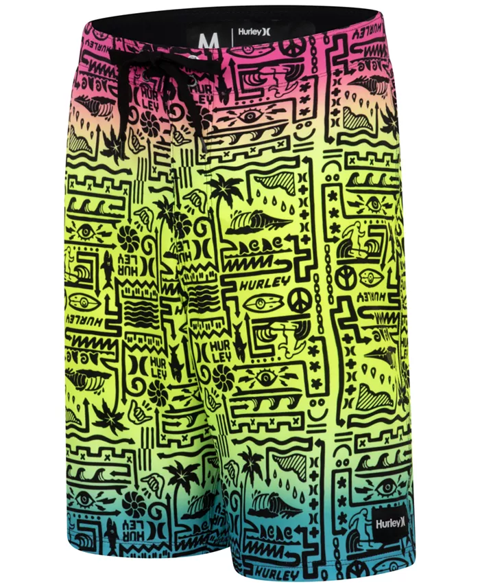 Шорты для плавания Big Boys с принтом Squiggle Hurley, серый
Шорты для плавания Big Boys с принтом Squiggle Hurley, серый