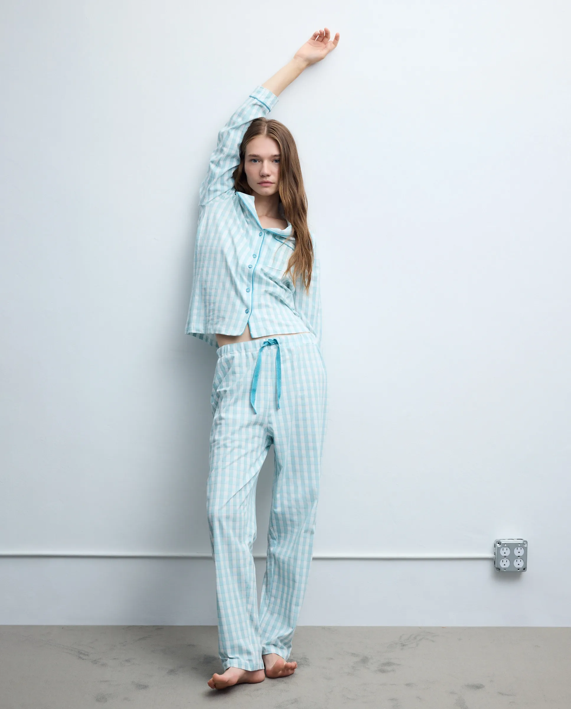 Женская пижама в клетку Easy Wear, зеленый
Женская пижама в клетку Easy Wear, зеленый