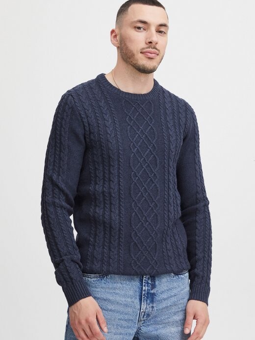 Свитер с круглым вырезом прямал 11 Project, синий
Свитер с круглым вырезом прямал 11 Project, синий