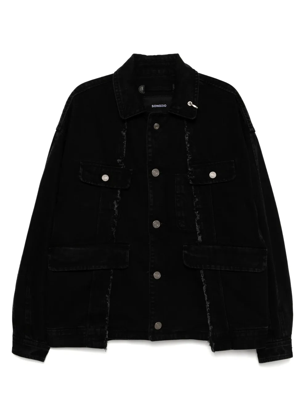 Джинсовая куртка асимметричного кроя SONGZIO, черный
Джинсовая куртка асимметричного кроя SONGZIO, черный