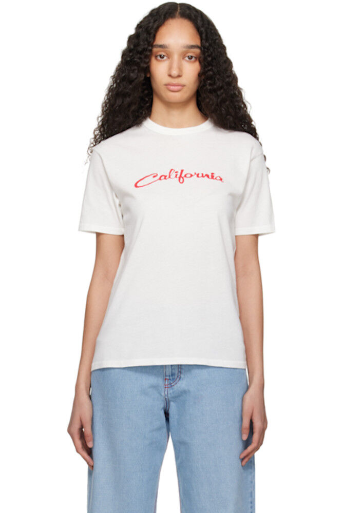 Белая футболка с надписью «Калифорния» ERL 
Белая футболка с надписью «Калифорния» ERL