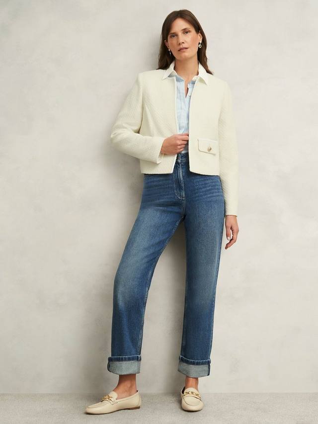 Твидовый пиджак от хэтти Hobbs, слоновая кость
Твидовый пиджак от хэтти Hobbs, слоновая кость