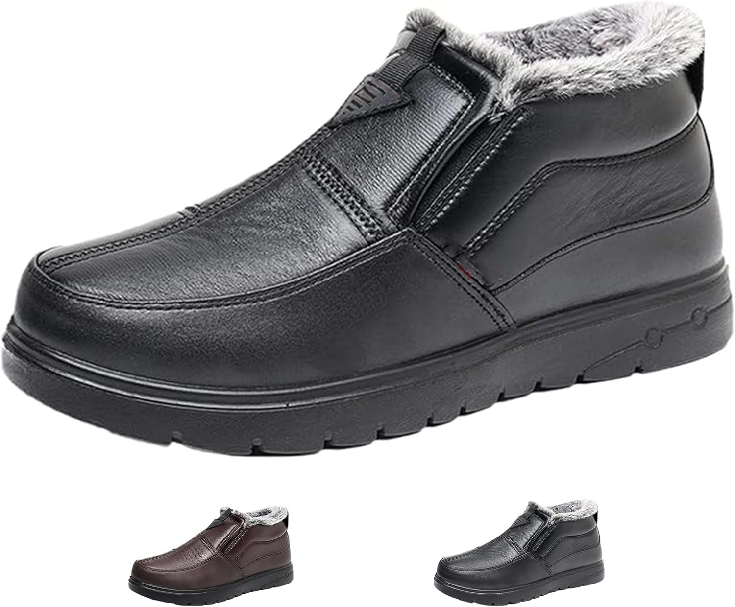 Мужские зимние сапоги из кожи с теплой меховой подкладкой, ортопедические, для снега, мужские зимние ботинки без шнуровки, водонепроницаемые, с противоскользящей подошвой Generic, черный
Мужские зимние сапоги из кожи с теплой меховой подкладкой, ортопедические, для снега, мужские зимние ботинки без шнуровки, водонепроницаемые, с противоскользящей подошвой Generic, черный