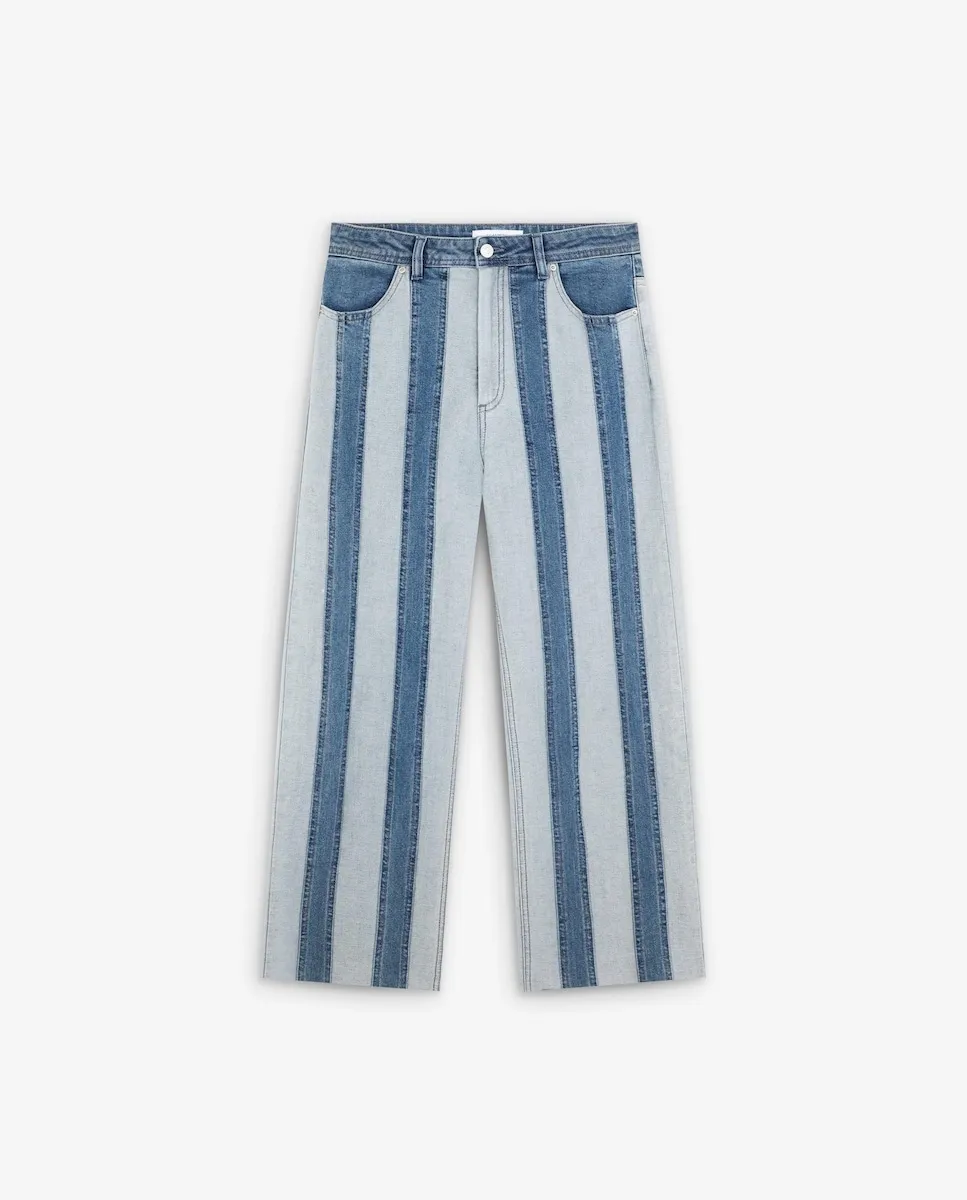 Женские прямые джинсы с полосатым декором Scalpers, синий
Женские прямые джинсы с полосатым декором Scalpers, синий