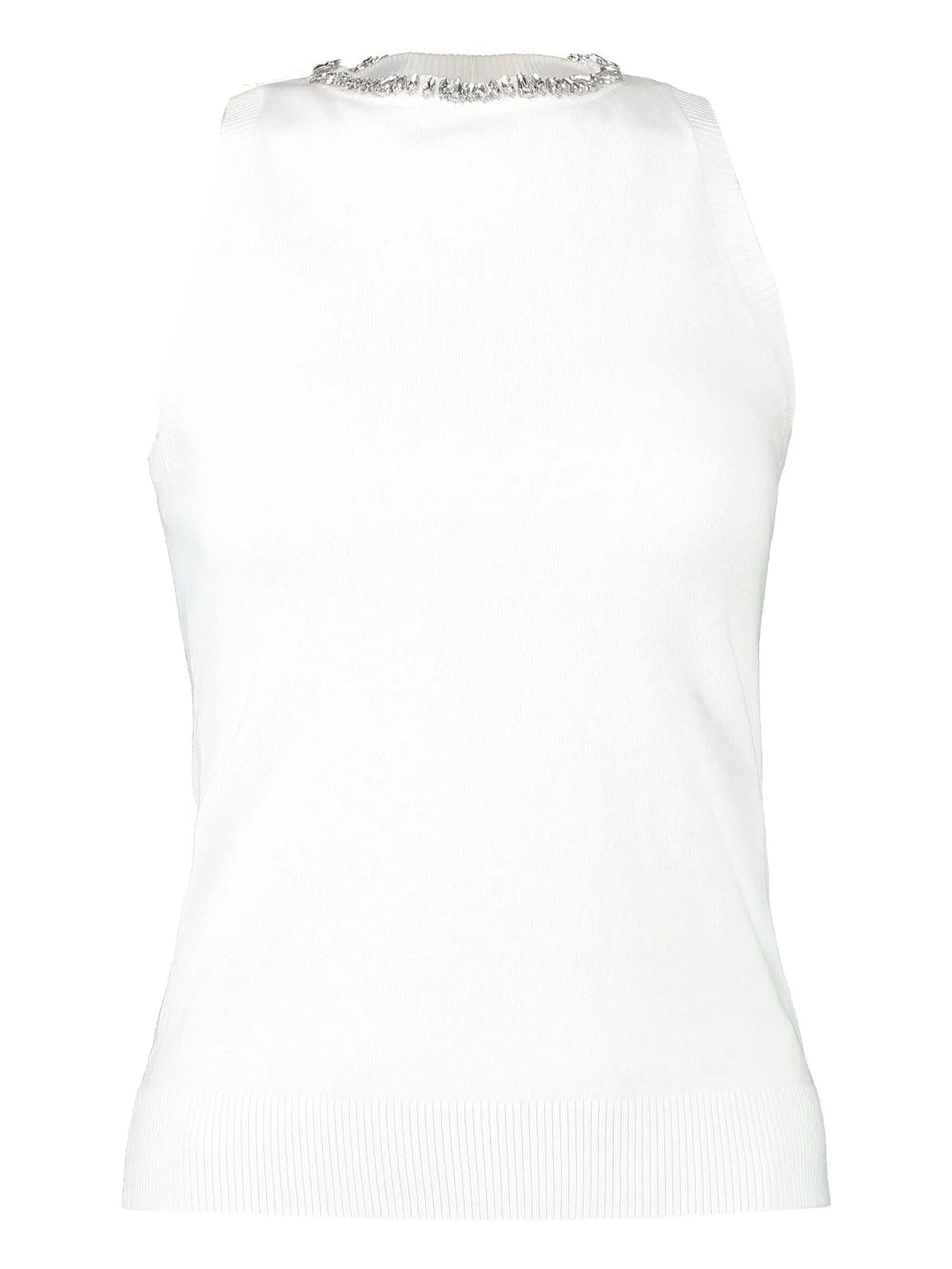 Декорированный топ без рукавов Minnie Rose, белый
Декорированный топ без рукавов Minnie Rose, белый