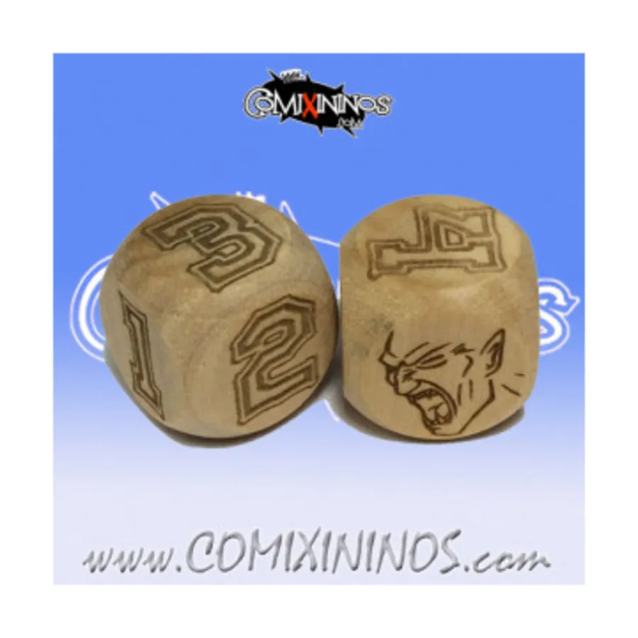 Набор из 2 кубиков вампиров с цифрами, Fantasy Football Miniatures - Wooden Dice (20mm)
Набор из 2 кубиков вампиров с цифрами, Fantasy Football Miniatures - Wooden Dice (20mm)
