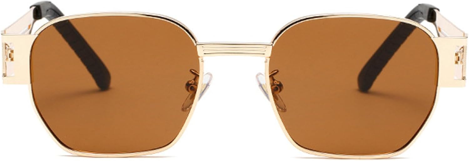 Квадратные солнцезащитные очки для мужчин в стиле панк с металлическим покрытием, ретро-очки с защитой от УФ-излучения UV400, женские солнцезащитные очки с широкими дужками и полыми дужками mincl, Brown
Квадратные солнцезащитные очки для мужчин в стиле панк с металлическим покрытием, ретро-очки с защитой от УФ-излучения UV400, женские солнцезащитные очки с широкими дужками и полыми дужками mincl, Brown