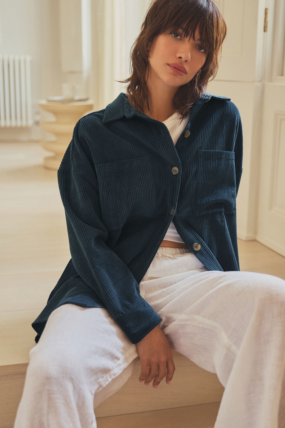 Легкая вельветовая куртка Next, синий
Легкая вельветовая куртка Next, синий