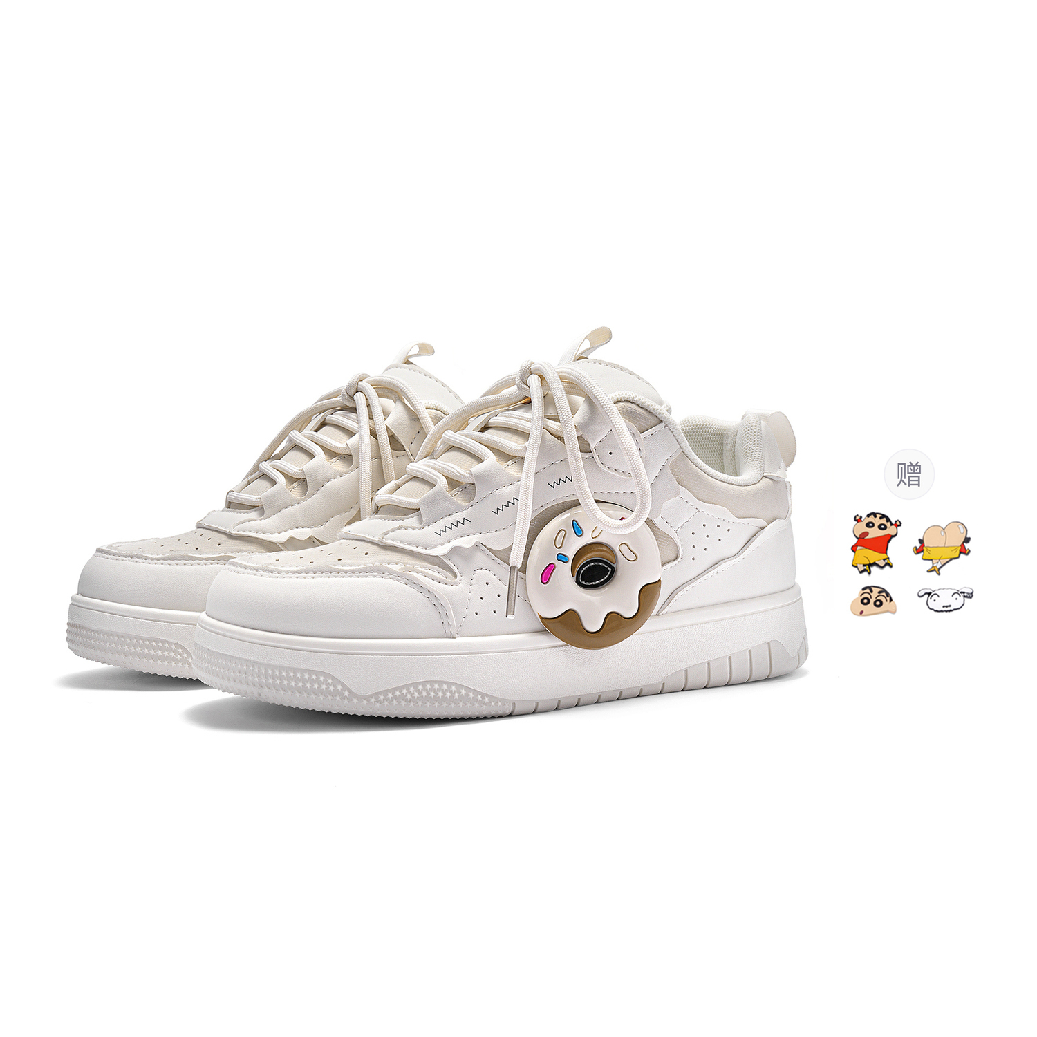 Crayon Shinchan Скользоустойчивые износостойкие дышащие низкие скейтерские кеды унисекс Vanilla Donut с двумя случайными каплевидными подвесками
Crayon Shinchan Скользоустойчивые износостойкие дышащие низкие скейтерские кеды унисекс Vanilla Donut с двумя случайными каплевидными подвесками