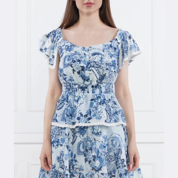 Блузка стандартного кроя Guess, синий
Блузка стандартного кроя Guess, синий