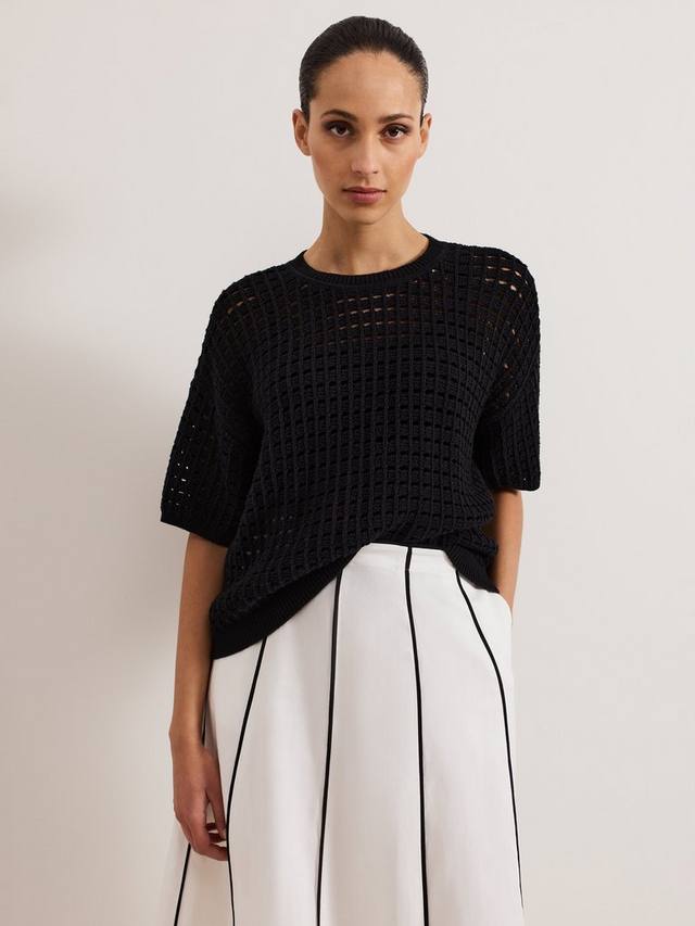 Трикотажный топ jamelia в клетку Phase Eight, черный
Трикотажный топ jamelia в клетку Phase Eight, черный