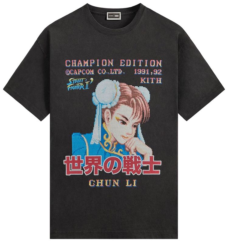 Винтажная футболка Kith x Capcom Chun Li Champion Edition, черная, Черный, Винтажная футболка Kith x Capcom Chun Li Champion Edition, черная
Винтажная футболка Kith x Capcom Chun Li Champion Edition, черная, Черный, Винтажная футболка Kith x Capcom Chun Li Champion Edition, черная