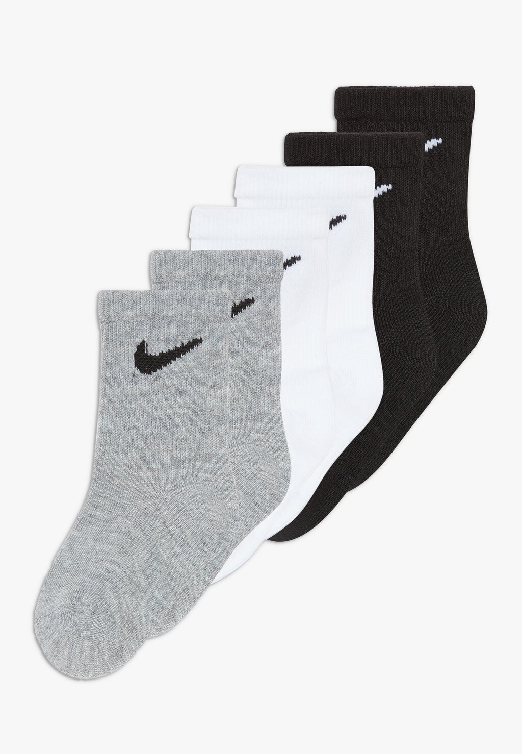Носки Basic Crew 6 Pack Unisex Nike, цвет white/dark gray heather 
Носки Basic Crew 6 Pack Unisex Nike, цвет white/dark gray heather