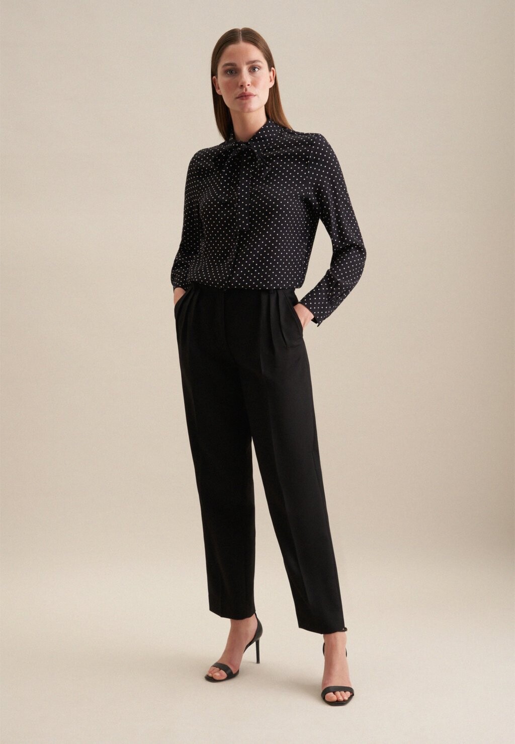 Блузка на пуговицах FASHION Seidensticker, черный
Блузка на пуговицах FASHION Seidensticker, черный