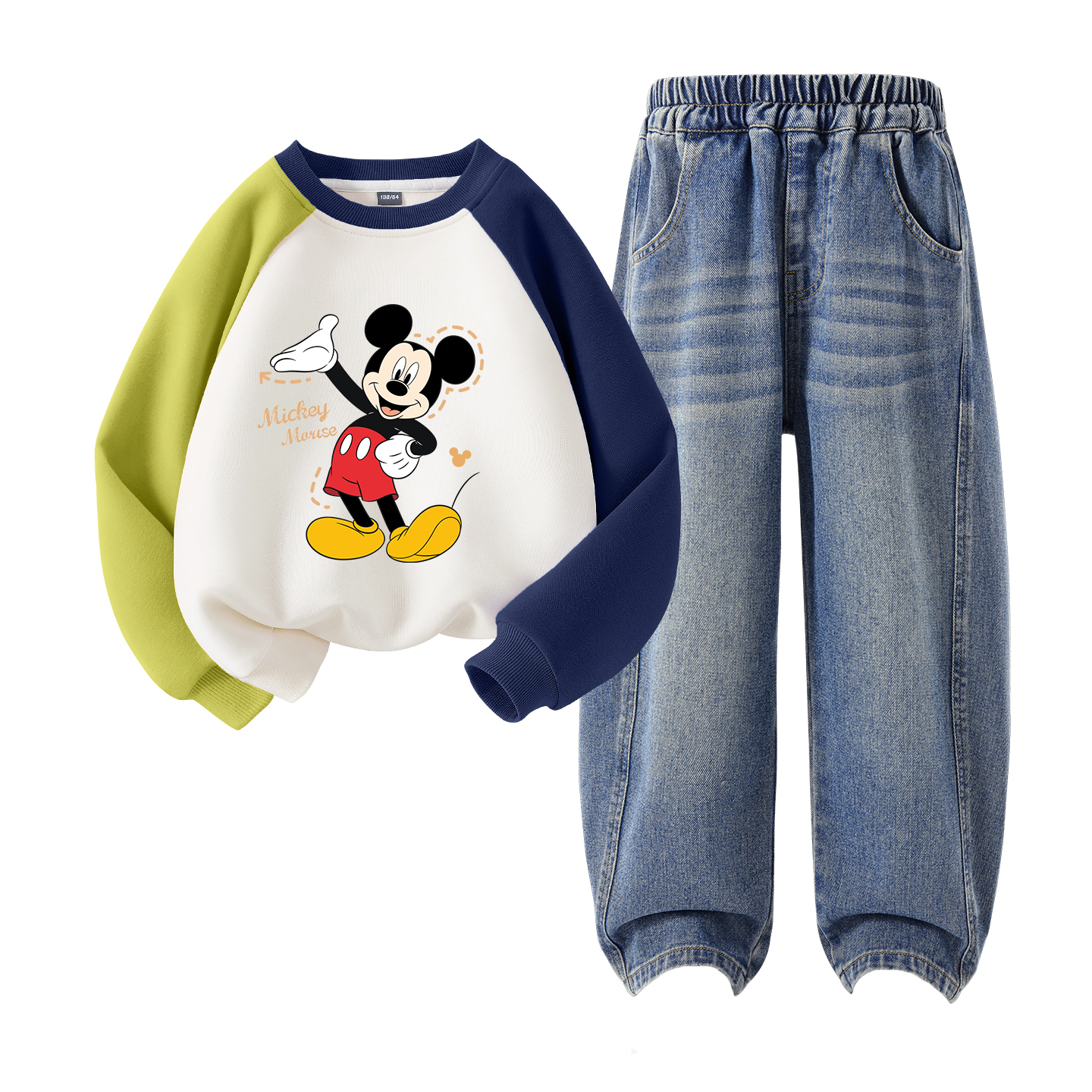 Детская повседневная спортивная одежда Disney, Di Panshui Green Blue+Solid Color Denim Blue
Детская повседневная спортивная одежда Disney, Di Panshui Green Blue+Solid Color Denim Blue