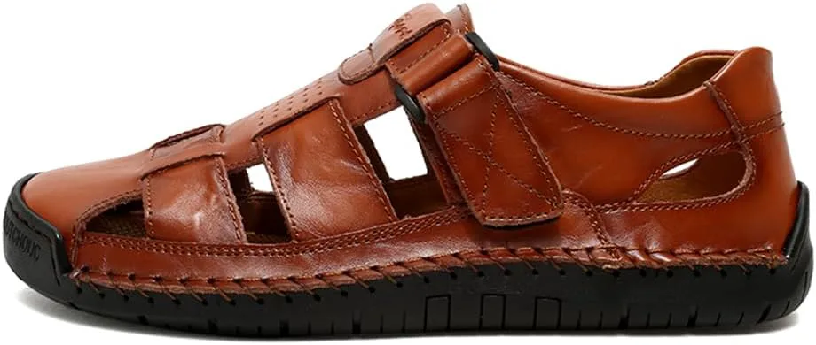 Ручные мужские кожаные сандалии для улицы и походов, водонепроницаемые спортивные сандалии, сандалии-рыбацкие, пляжная обувь Abborora, красный/коричневый
Ручные мужские кожаные сандалии для улицы и походов, водонепроницаемые спортивные сандалии, сандалии-рыбацкие, пляжная обувь Abborora, красный/коричневый