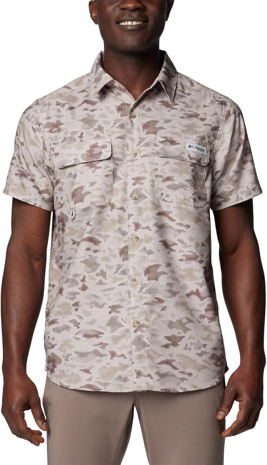 Рубашка Columbia Mens PFG Uncharted с коротким рукавом и принтом, Crushed Clay Uncharted Waters
Рубашка Columbia Mens PFG Uncharted с коротким рукавом и принтом, Crushed Clay Uncharted Waters