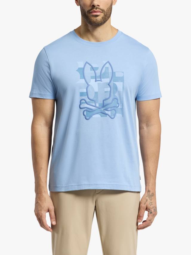 Футболка с графическим рисунком из новозеландского хлопка pima обычного кроя с коротким рукавом Psycho Bunny, цвет Serenity
Футболка с графическим рисунком из новозеландского хлопка pima обычного кроя с коротким рукавом Psycho Bunny, цвет Serenity