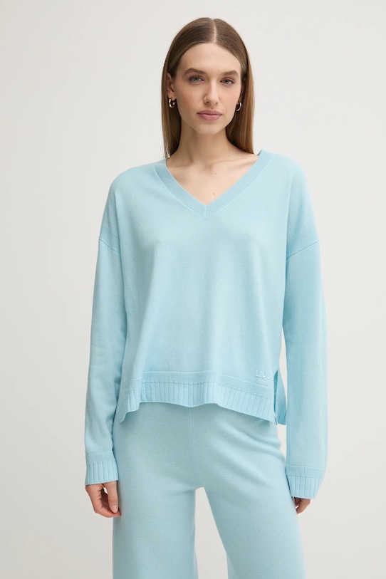 Шерстяной свитер Liu Jo, синий
Шерстяной свитер Liu Jo, синий