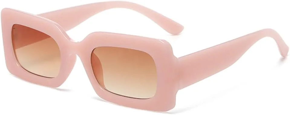 Модные летние солнцезащитные очки в винтажной оправе для женщин, в стиле ретро-панк, маленькие прямоугольные солнцезащитные очки TVTBBVV, Jelly Pink Brown
Модные летние солнцезащитные очки в винтажной оправе для женщин, в стиле ретро-панк, маленькие прямоугольные солнцезащитные очки TVTBBVV, Jelly Pink Brown