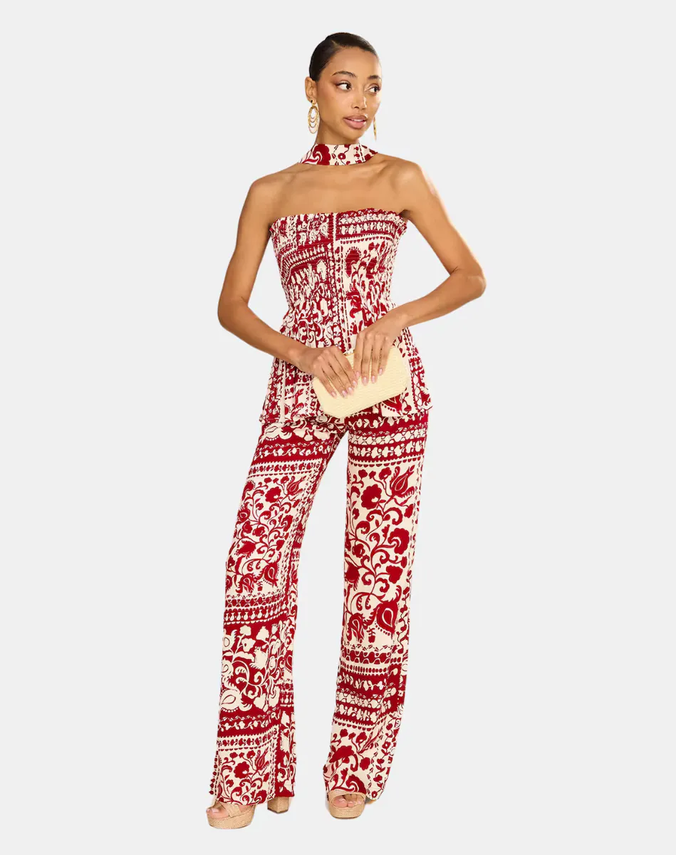 Женские расклешенные брюки с принтом MIPHAI, красный
Женские расклешенные брюки с принтом MIPHAI, красный