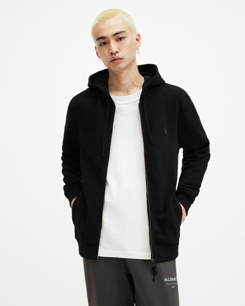 Толстовка с капюшоном на молнии Raven Ramskull AllSaints, черный
Толстовка с капюшоном на молнии Raven Ramskull AllSaints, черный