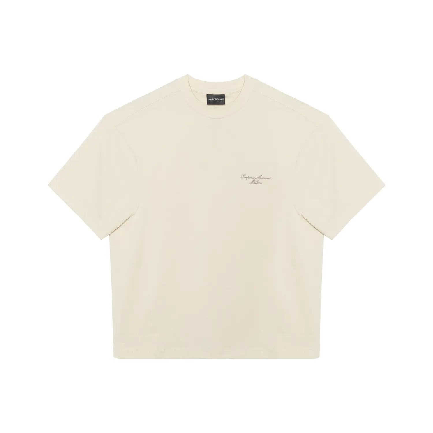 Футболка с вышитым логотипом EMPORIO ARMANI, бежевый
Футболка с вышитым логотипом EMPORIO ARMANI, бежевый