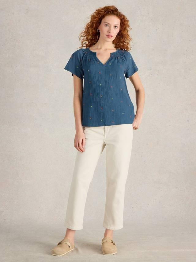 Топ Luella из чистого органического хлопка с вышивкой White Stuff, Navy/Multi
Топ Luella из чистого органического хлопка с вышивкой White Stuff, Navy/Multi