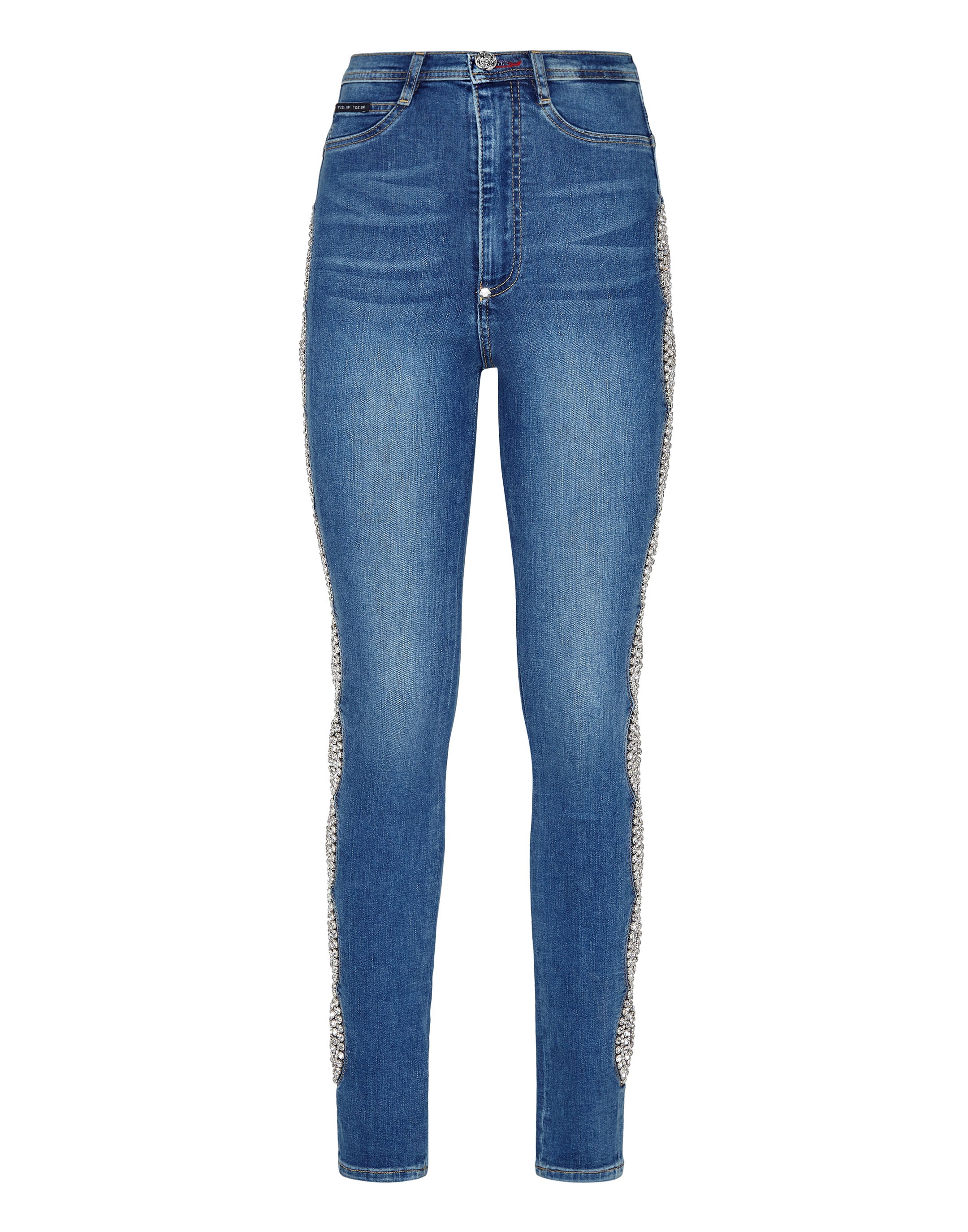 Джинсовые джеггинсы с очень высокой талией и кристаллами PHILIPP PLEIN, цвет new baroque blue
Джинсовые джеггинсы с очень высокой талией и кристаллами PHILIPP PLEIN, цвет new baroque blue