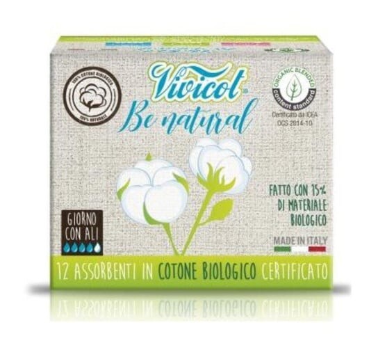 Дневные гигиенические прокладки с крылышками, из натурального хлопка, без хлора, 12 штук - Vivicot Be Natural, Vivicot Bio
Дневные гигиенические прокладки с крылышками, из натурального хлопка, без хлора, 12 штук - Vivicot Be Natural, Vivicot Bio
