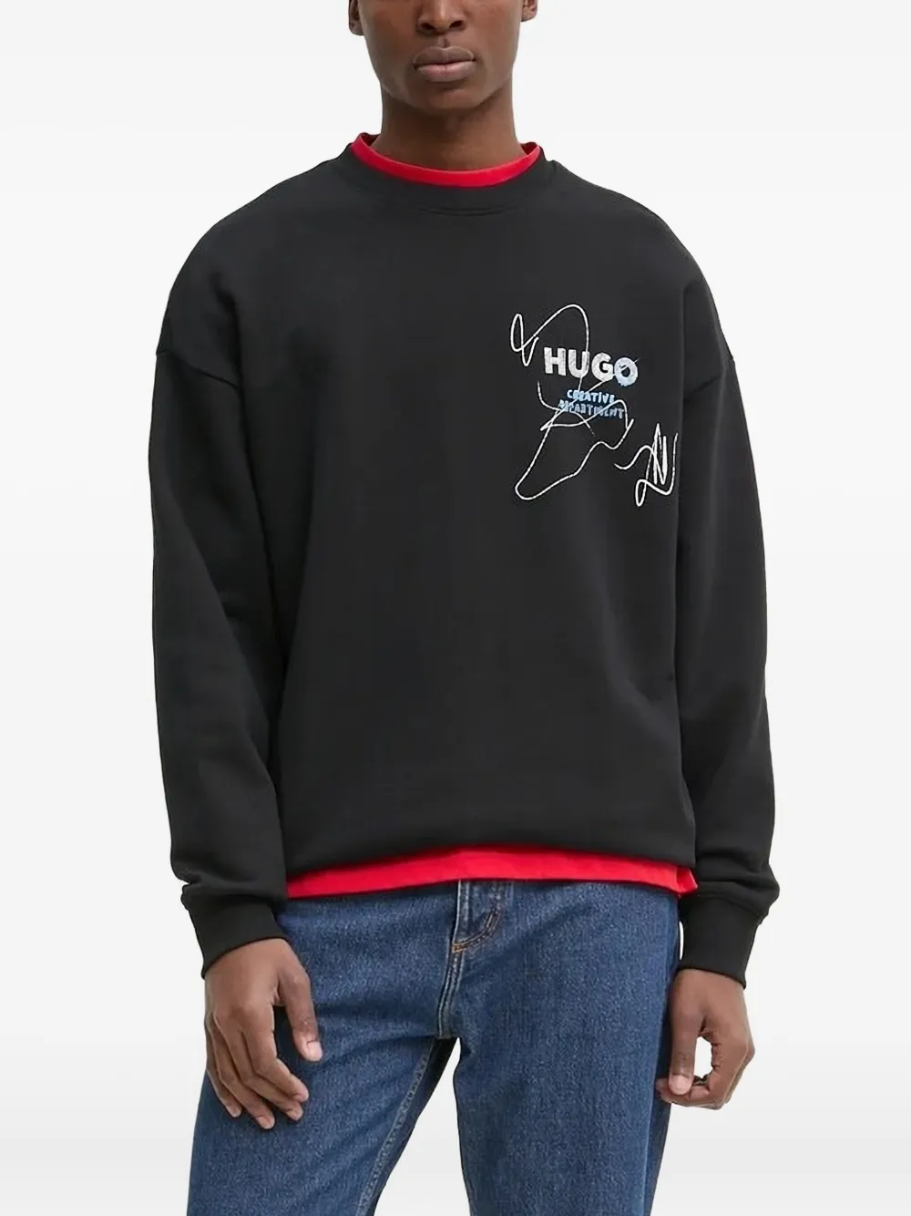 Толстовка с графическим принтом HUGO, черный
Толстовка с графическим принтом HUGO, черный