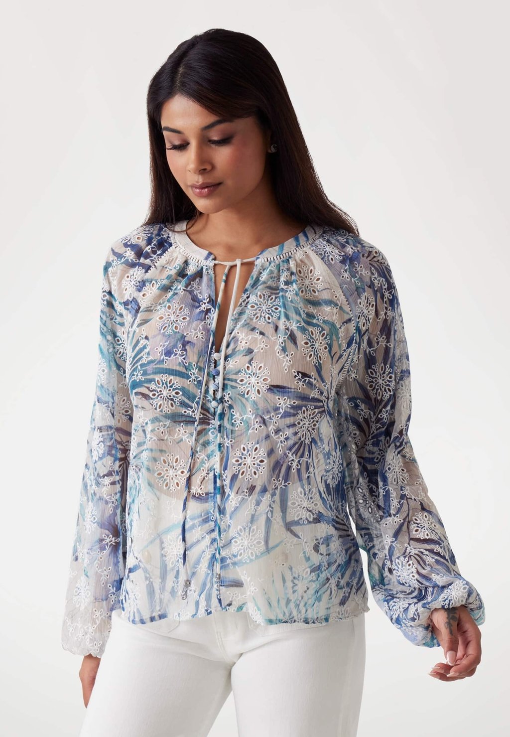 Блуза FLIESSENDE Guess, мультиколор 
Блуза FLIESSENDE Guess, мультиколор