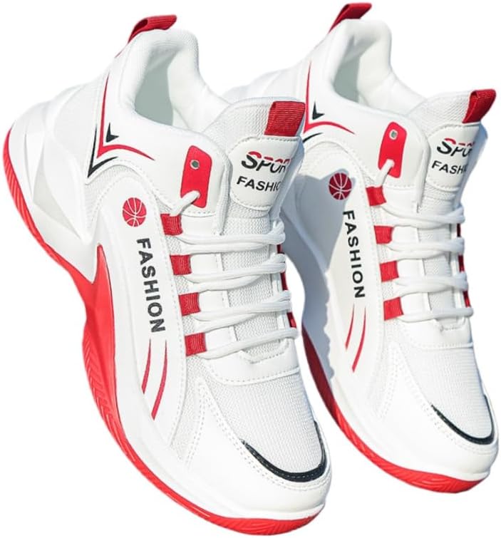 Мужские высокие баскетбольные кроссовки FmShi - удобные, дышащие, мягкие и противоскользящие. Подходят для тренировок в зале и на улице, бега и повседневного использования, белый/красный
Мужские высокие баскетбольные кроссовки FmShi - удобные, дышащие, мягкие и противоскользящие. Подходят для тренировок в зале и на улице, бега и повседневного использования, белый/красный