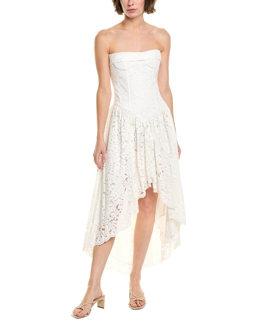 Бардо Фелисидад Бесплечевое кружевное платье Bardot, белый
Бардо Фелисидад Бесплечевое кружевное платье Bardot, белый