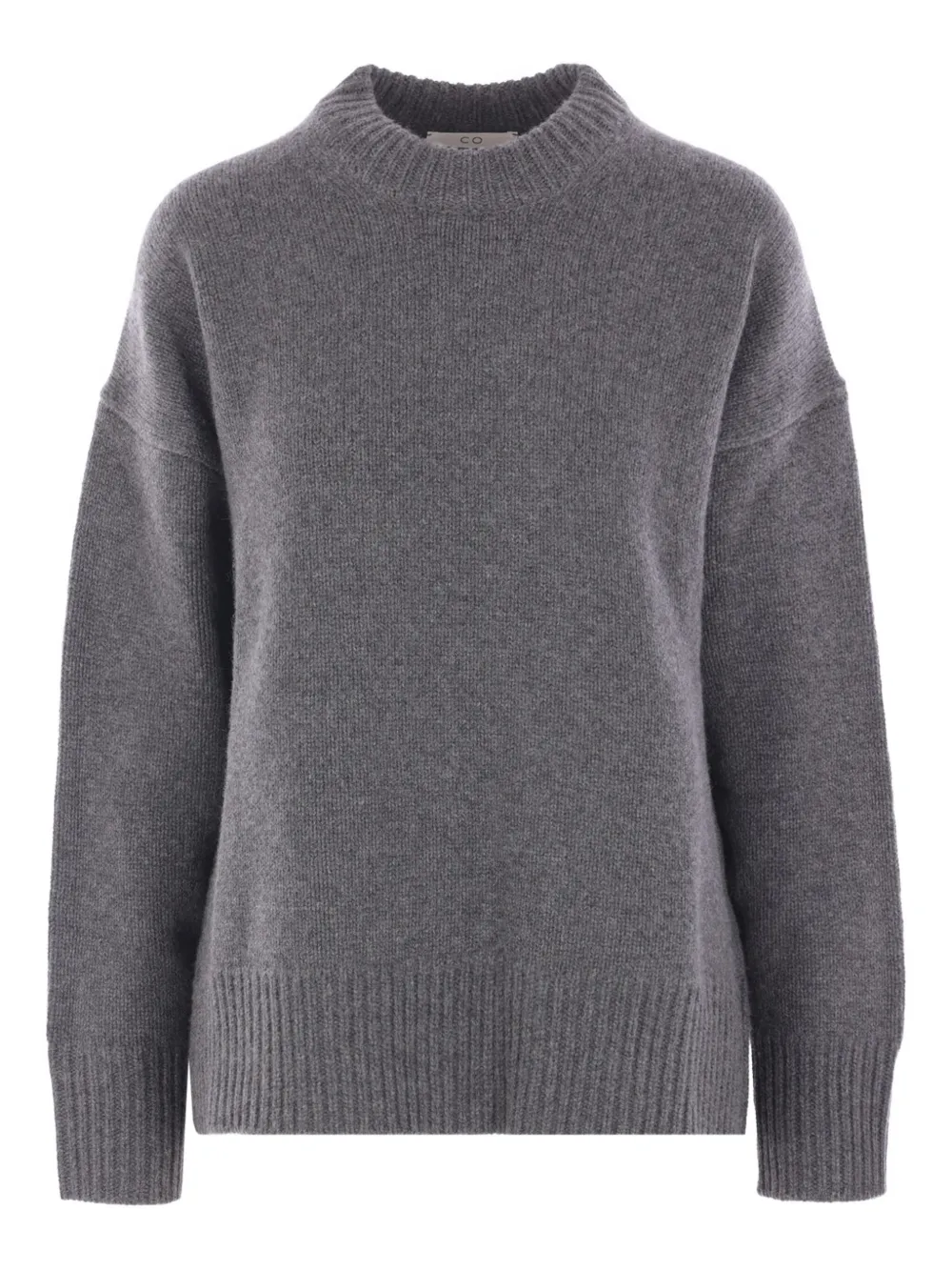 Шерстяной кашемировый свитер с круглым вырезом Co, серый
Шерстяной кашемировый свитер с круглым вырезом Co, серый