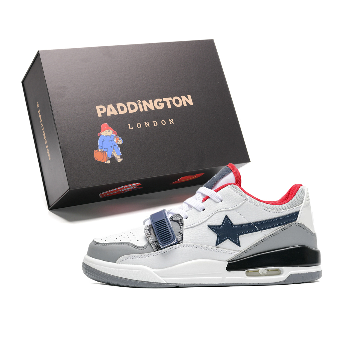 Paddington Bears Износостойкие унисекс скейтерские кроссовки лоу-топ бело-сине-красные, цвет White Blue Red
Paddington Bears Износостойкие унисекс скейтерские кроссовки лоу-топ бело-сине-красные, цвет White Blue Red