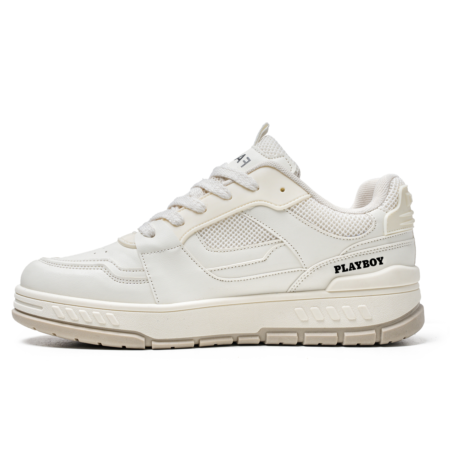 Playboy Мужские низкие скейтерские кеды бежевые, цвет Beige 
Playboy Мужские низкие скейтерские кеды бежевые, цвет Beige