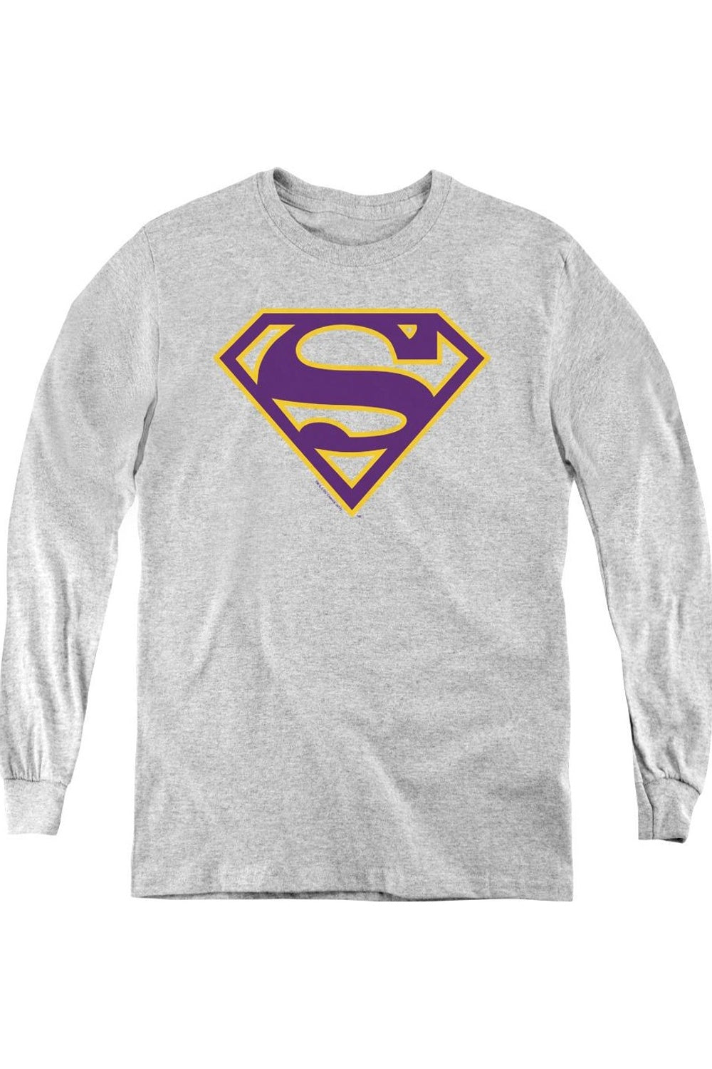 Футболка с длинным рукавом для детей "Superman" в фиолетово-золотых тонах со щитом Gildan
Футболка с длинным рукавом для детей "Superman" в фиолетово-золотых тонах со щитом Gildan