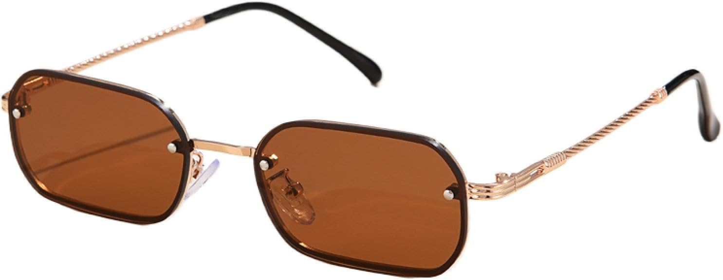 Солнцезащитные очки с защитой от УФ-излучения UV400 | Маленькие, без оправы, черные | Для женщин и мужчин, для занятий спортом на открытом воздухе и вождения DSVIGF, Brown
Солнцезащитные очки с защитой от УФ-излучения UV400 | Маленькие, без оправы, черные | Для женщин и мужчин, для занятий спортом на открытом воздухе и вождения DSVIGF, Brown