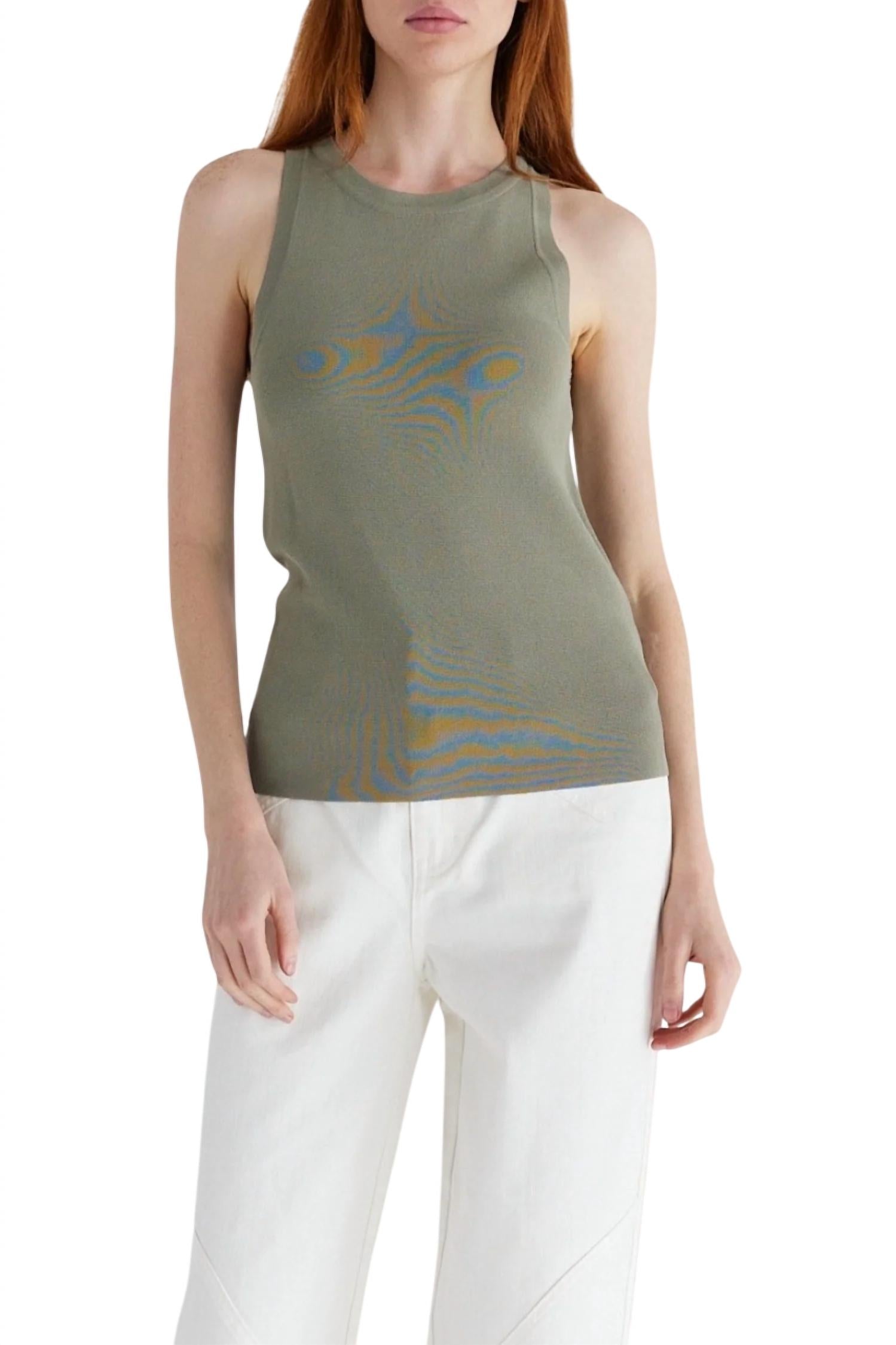 Вязаный топ-майка цвета пыльной оливы MOD REF, цвет dusty olive
Вязаный топ-майка цвета пыльной оливы MOD REF, цвет dusty olive